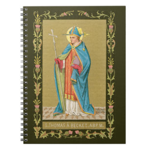 St. Thomas Becket with Sword in Miter (P 005) Notebook