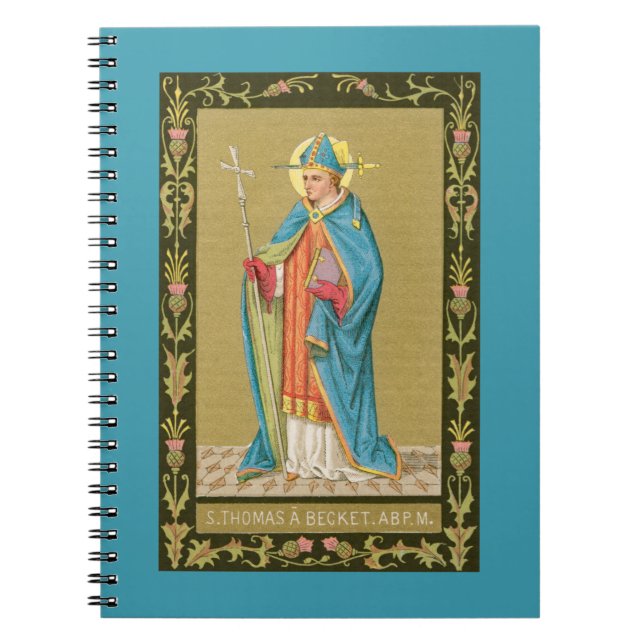 St. Thomas Becket with Sword in Miter (P 005) Notebook (Front)