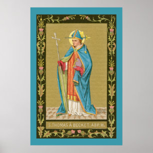 St. Thomas Becket with Sword in Miter (P 005) Poster