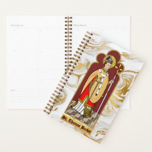 St Thomas Becket with Sword M 033 Colorized Planner