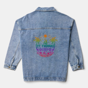 St. Thomas Bliss: Tropical U.S. Virgin Islands  Denim Jacket