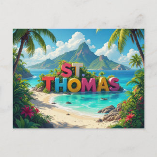 St thomas dream postcard