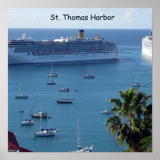 St.Thomas Harbor Poster (Front)