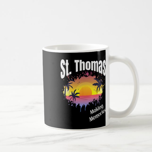 St Thomas Making Memories Matching Family Vacation Coffee Mug (Right)