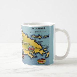 St. Thomas Map Mug