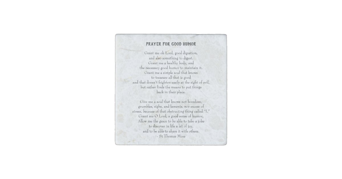 Thomas More Prayer For Good Humor