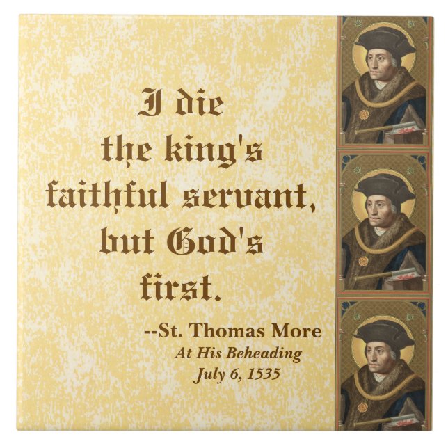 St. Thomas More (SAU 026) Famous Quote Tile (Front)
