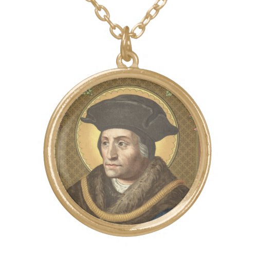 St Thomas More SAU 026 Gold Plated Necklace