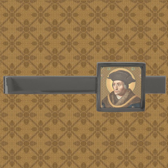 St. Thomas More (SAU 026) Gunmetal Finish Tie Clip (Creator Uploaded)