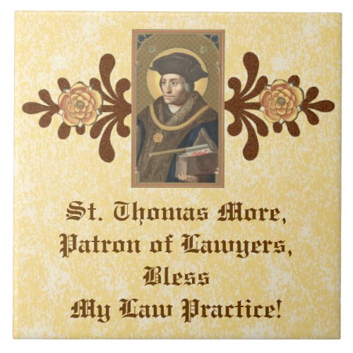St Thomas More SAU 026 Law Practice Blessing Ceramic Tile