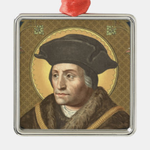 St. Thomas More (SAU 026) Premium Square Metal Ornament
