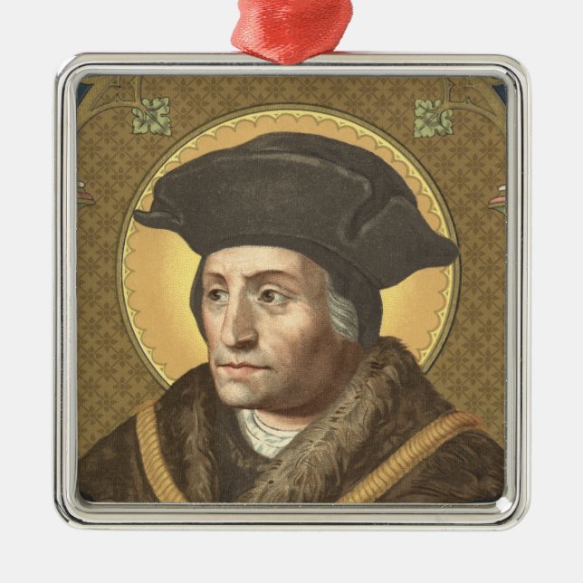 St. Thomas More (SAU 026) Premium Square Metal Ornament (Front)