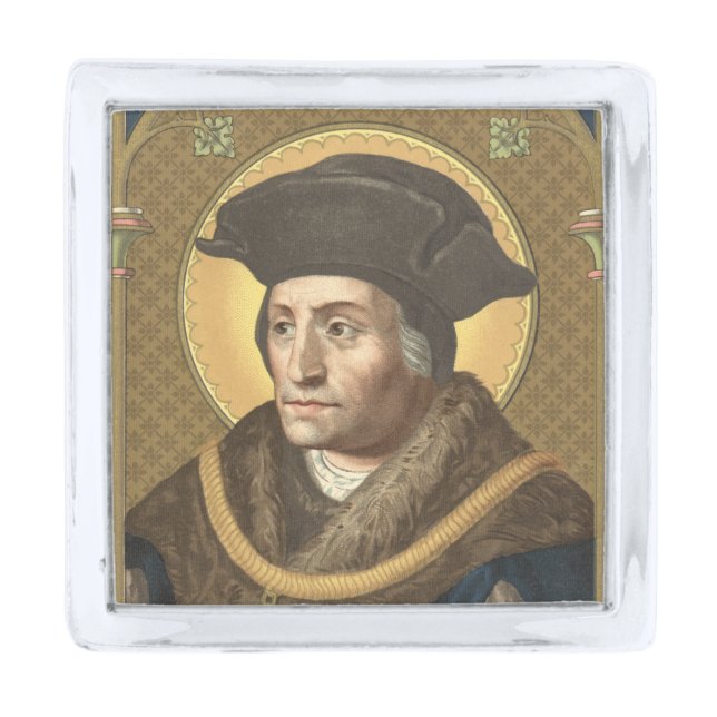 St. Thomas More (SAU 026) Silver Finish Lapel Pin (Front)