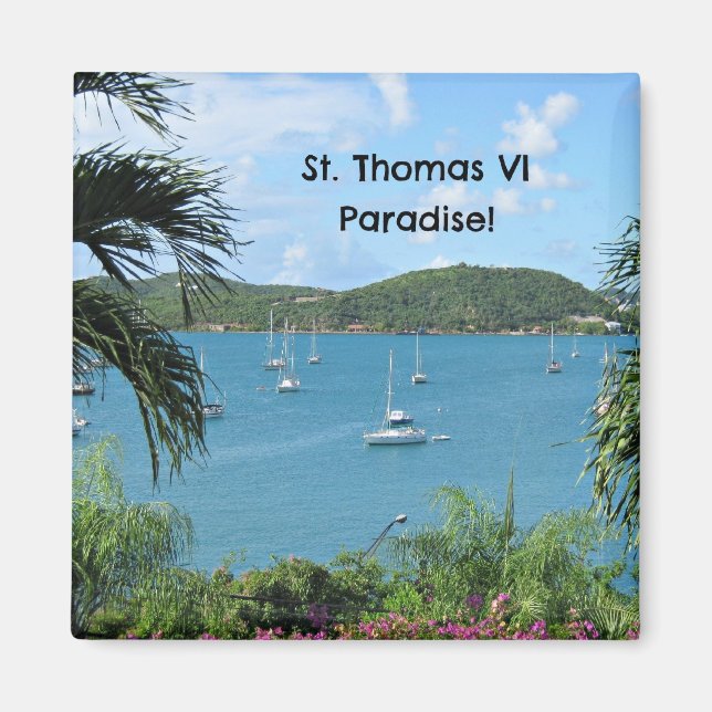 St. Thomas, Paradise! Magnet (Front)
