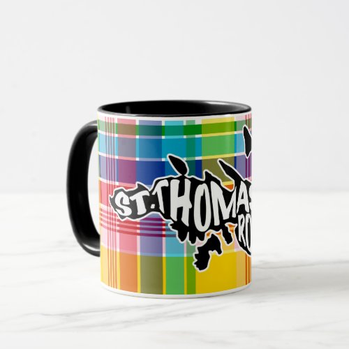 St Thomas Rock City US Virgin Islands Madras Mug