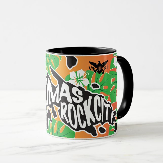 St. Thomas "Rock City" Virgin Islands Mug (Front Right)