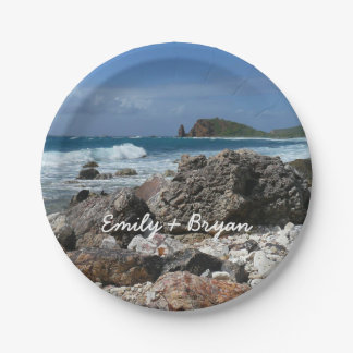 St. Thomas Rocky Beach Paper Plates