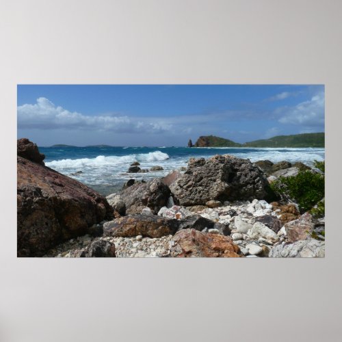 St Thomas Rocky Beach Poster