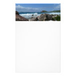 St. Thomas Rocky Beach Tropical Landscape Stationery