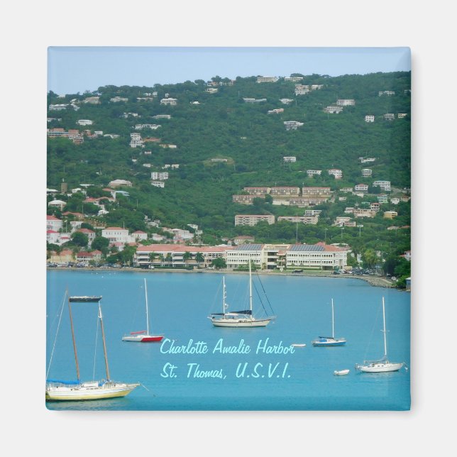 St. Thomas Sailboats Magnet (Front)