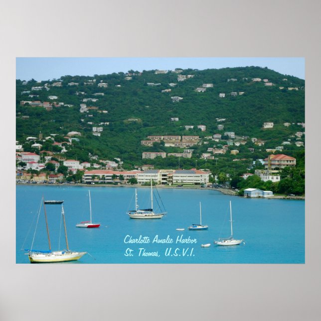 St. Thomas Sailboats Poster (Front)