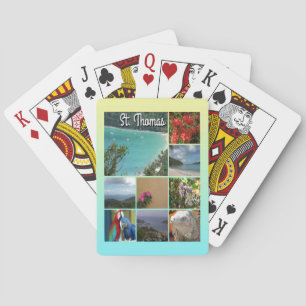St. Thomas - Scenic Photo Collage 6115 Poker Cards