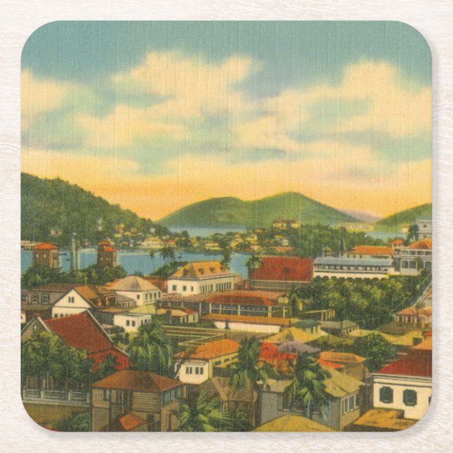 St Thomas Square Paper Coaster (Front)