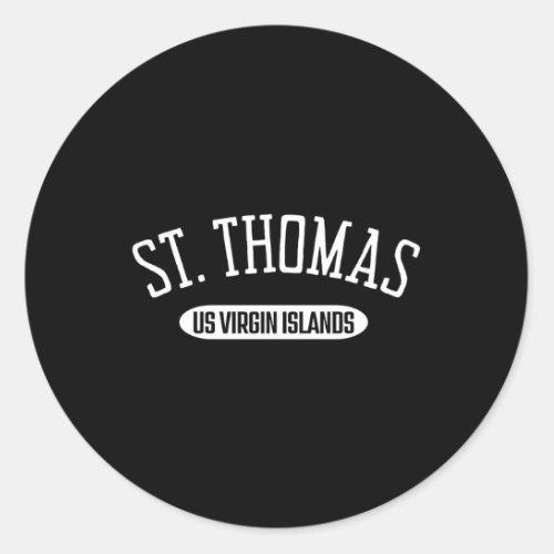 St Thomas Style St Thomas Us Virgin Islands Classic Round Sticker