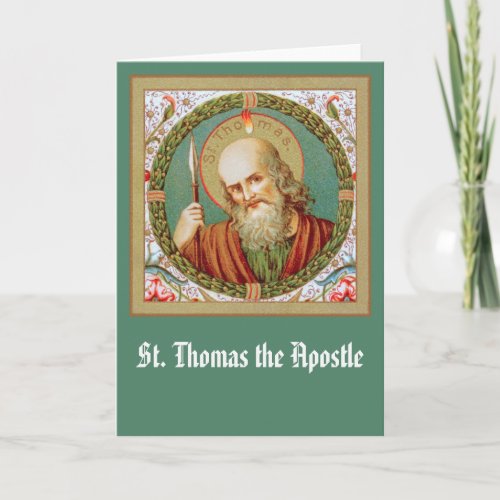 St Thomas the Apostle JMAS12 Blank Greeting Card