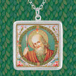 St. Thomas the Apostle (JMAS 12) Silver Plated Necklace<br><div class="desc">St. Thomas the Apostle, also called Didymus (the "twin"), was one of the Twelve Apostles of Jesus Christ according to the New Testament. After initially doubting the Resurrection until he touched Christ's wounds for himself, St. Thomas went on to evangelize Parthia, Persia, and India with missionary zeal. Here, he holds...</div>
