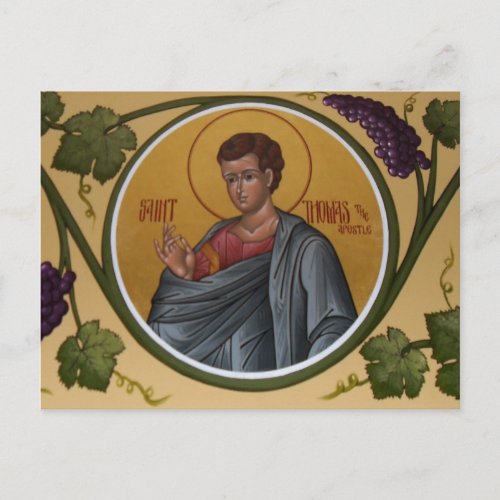 St Thomas the Apostle Prayer Card