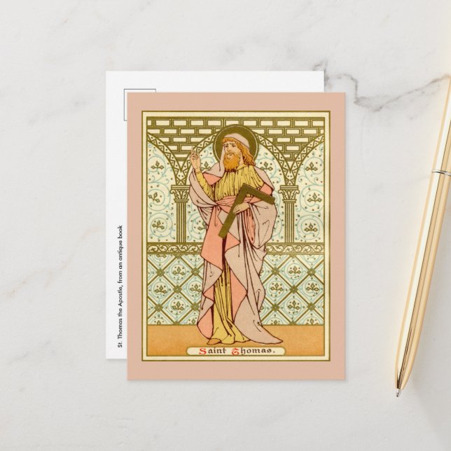 St. Thomas the Apostle (RLS 18) Postcard (Front/Back In Situ)