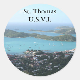 St. Thomas U.S.V.I. Classic Round Sticker