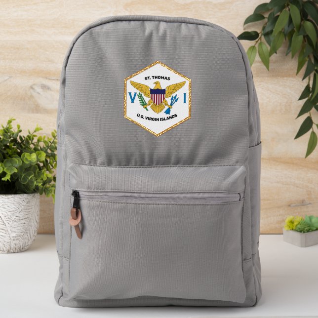 St. Thomas, U.S. Virgin Islands Flag Patch (On Backpack)