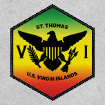 St. Thomas, U.S. Virgin Islands Flag, Rasta Patch