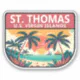 St Thomas U.S. Virgin Islands Retro Emblem Sticker | Zazzle