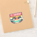 St Thomas U.S. Virgin Islands Retro Emblem Sticker | Zazzle