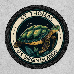 St Thomas U.S. Virgin Islands Turtle Badge