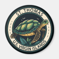 St Thomas U.S. Virgin Islands Turtle Badge