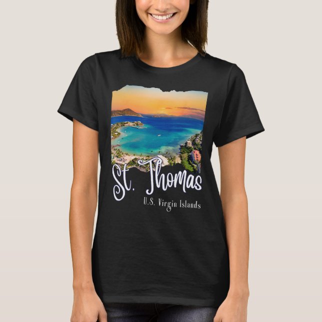 St. Thomas U.S. Virgin Islands Vacation   St Thoma T-Shirt (Front)