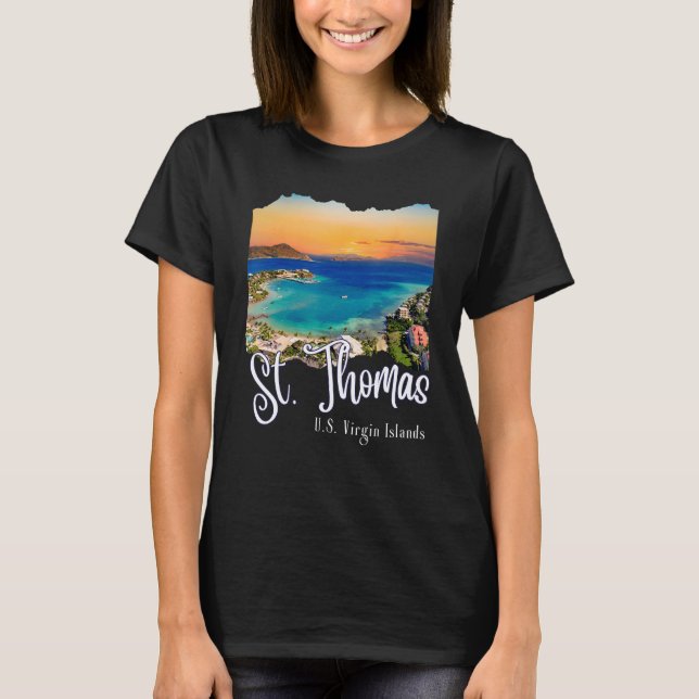 St. Thomas U.S. Virgin Islands Vacation   St Thoma T-Shirt (Front)