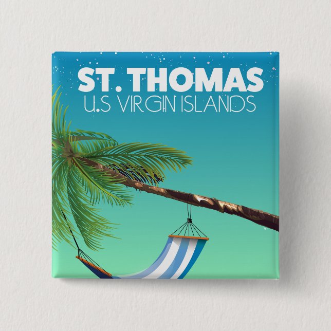 St Thomas US Virgin Islands. Button (Front)