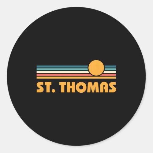 St Thomas Us Virgin Islands Classic Round Sticker
