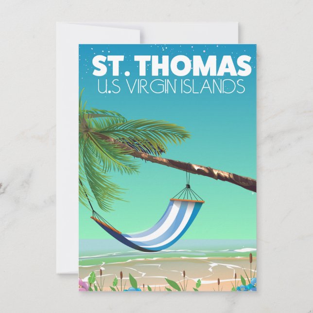 St Thomas US Virgin Islands. Invitation (Back)
