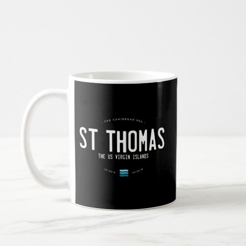 St Thomas Usvi Beach Waves Coffee Mug