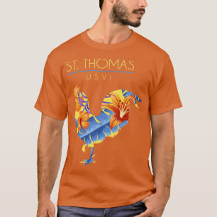 St Thomas USVI Flower Hibiscus Chicken Lover Souve T-Shirt