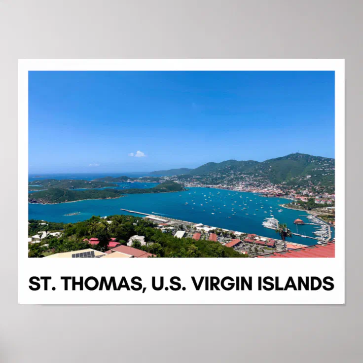 St. Thomas, USVI Poster Zazzle