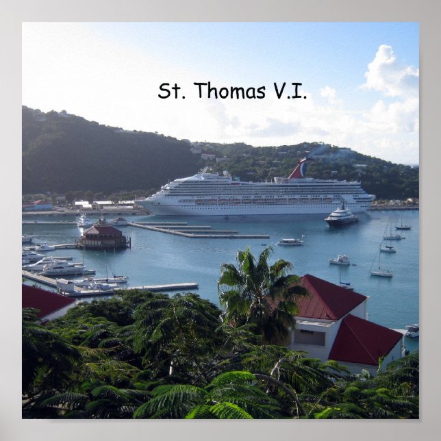 St. Thomas V.I. Harbor Poster (Front)