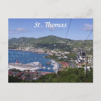 St Thomas View Postcard by addictedtocruises at Zazzle