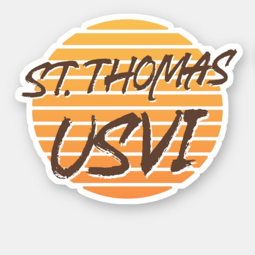 St Thomas Virgin Islands Sticker
